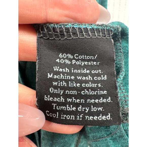 Rock & Republic Mens T-Shirt XL Green Marled V-Neck Short-Slv Jersey Knit Modern - Picture 3 of 9